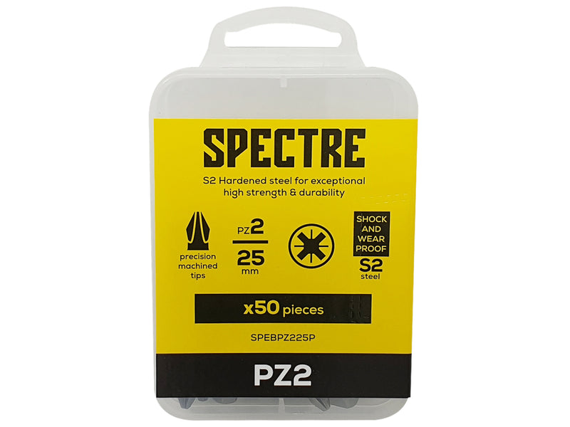 Spectre S2 Bits Pk 50 PZ2x25mm
