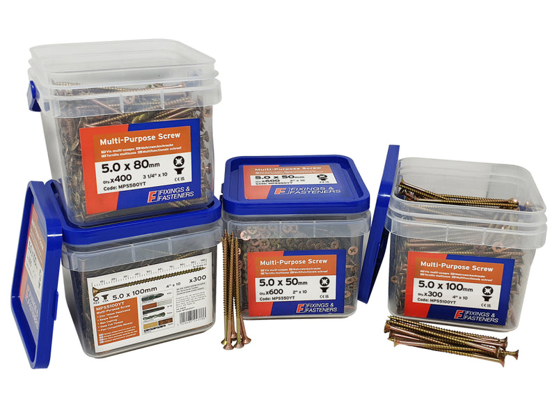 Multi Purpose Screw ZYP 5.0x80 Tub 400