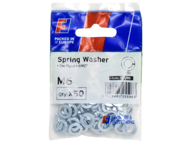 ForgePack Spring Washer 20 per Pk M12 ZP (S)