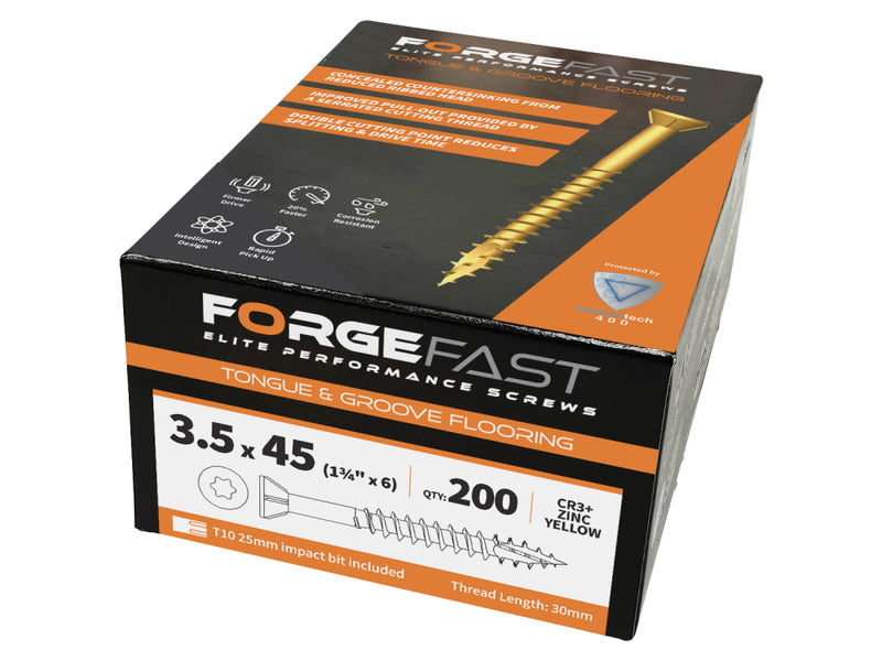 ForgeFast Tongue/Grve Flooring Bx 200 Elementech 400 3.5x45