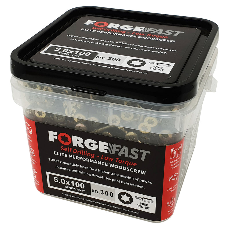 ForgeFast Torx Comp ZY 4.5x20 Tub 1200 Self Drilling W/Screw