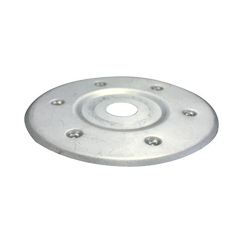 TIMCO Metal Insulation Discs Silver - 35mm