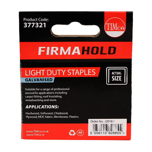 TIMCO Light Duty Chisel Point Galvanised Staples
