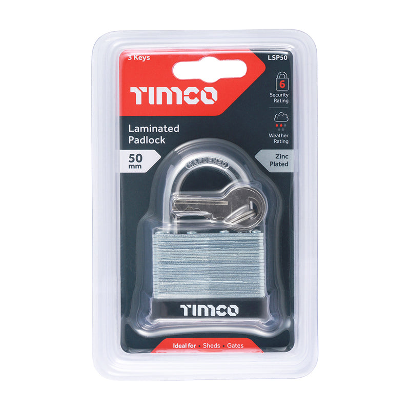 TIMCO Laminated Padlock - 40mm