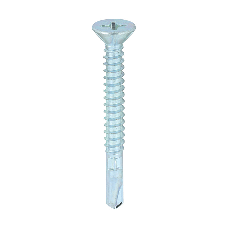 TIMCO Self-Drilling Wing-Tip Steel to Timber Light Section Silver Screws — Box