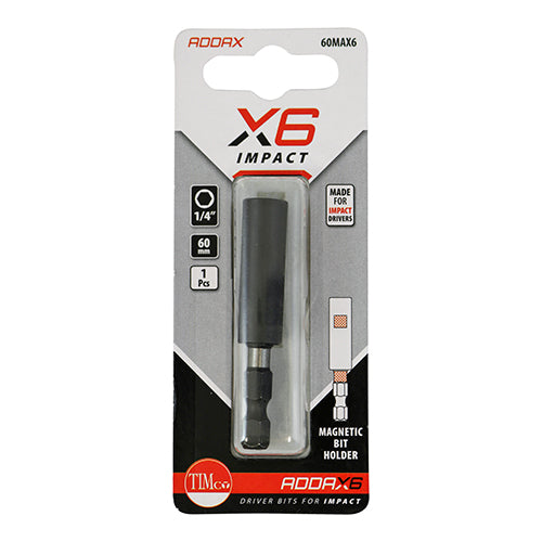 TIMCO X6 Impact Mag Bit Holder - 1/4 x 150