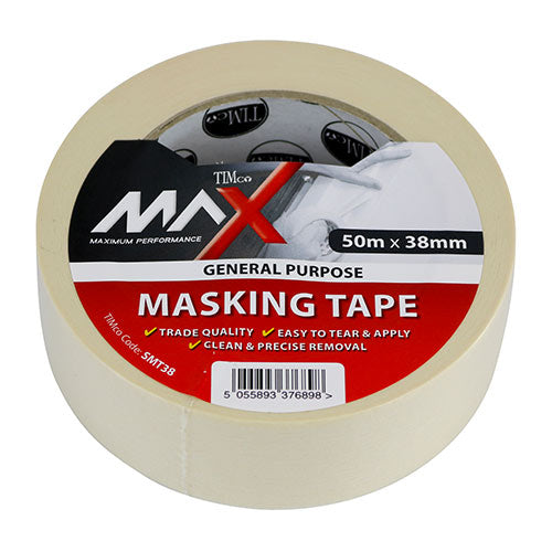 TIMCO Masking Tape Cream - 50m x 25mm
