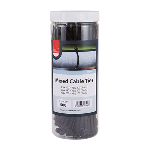 TIMCO Cable Ties Black
