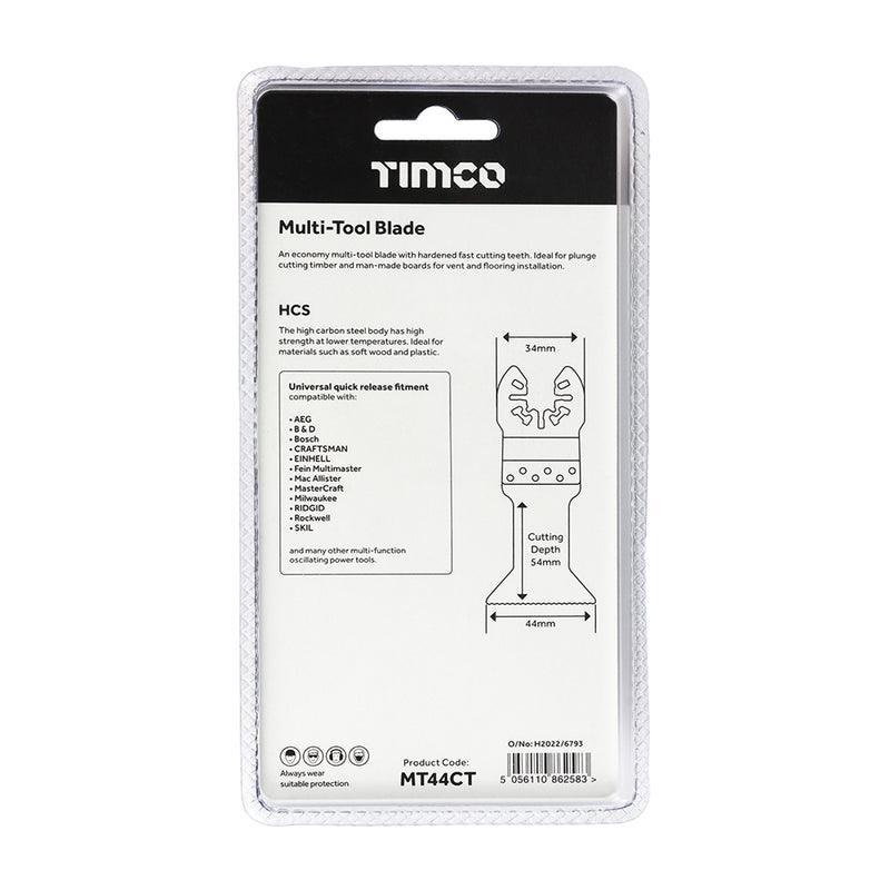 TIMCO Multi-Tool Coarse Cut Blade For Wood Carbon Steel - 32mm