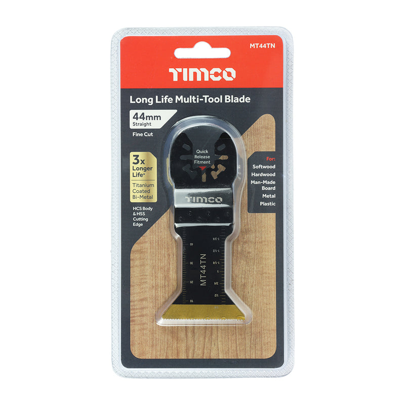 TIMCO Multi-Tool Fine Cut Blade For Wood/Metal Titanium Coated Bi-Metal - 32mm