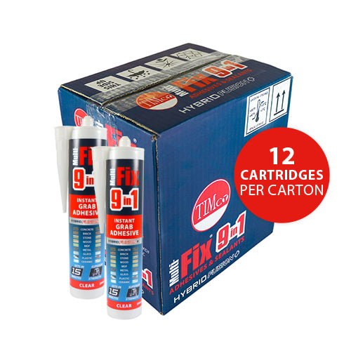 TIMCO 9 in 1 Instant Grab Adhesive White - 290ml
