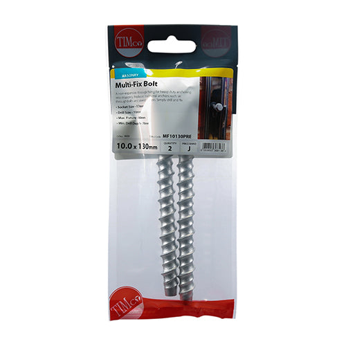 TIMCO Multi-Fix Bolts Hex Head Exterior Silver — Trade Pack