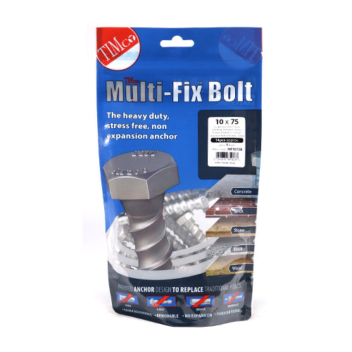 TIMCO Multi-Fix Bolts Hex Head Exterior Silver — Bag