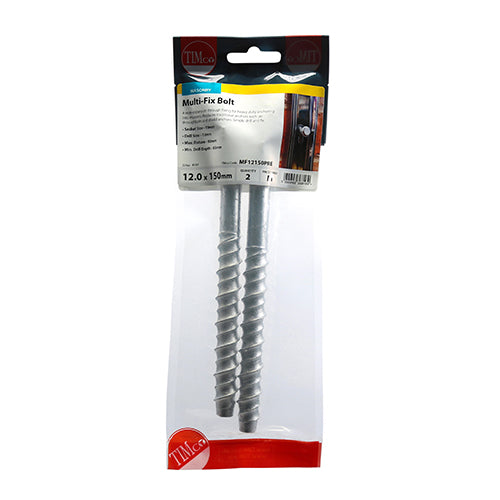 TIMCO Multi-Fix Bolts Hex Head Exterior Silver — Trade Pack