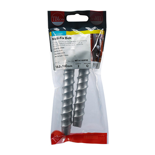 TIMCO Multi-Fix Bolts Hex Head Exterior Silver — Trade Pack