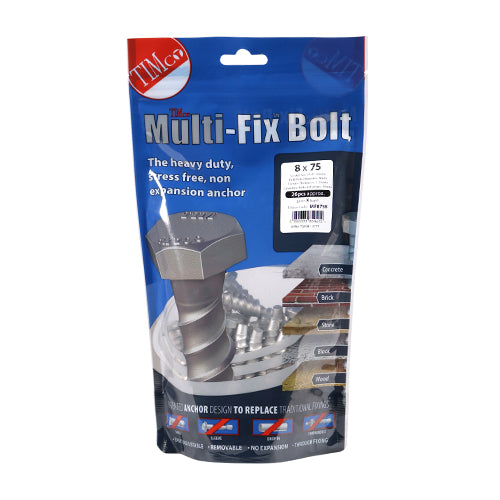 TIMCO Multi-Fix Bolts Hex Head Exterior Silver — Bag
