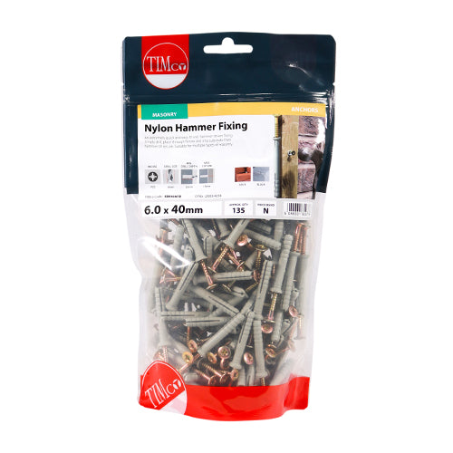 TIMCO Nylon Hammer Fixings