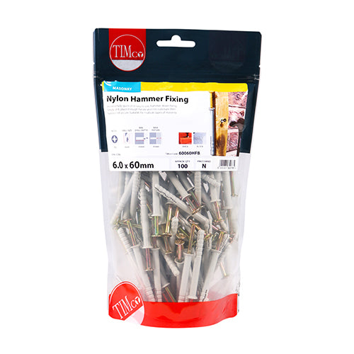 TIMCO Nylon Hammer Fixings