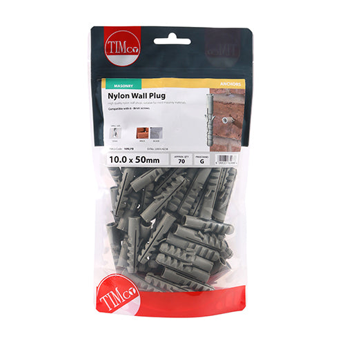 TIMCO Nylon Plugs — Bag