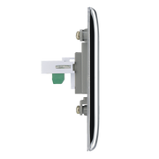 BG Electrical Nexus Metal Polished Chrome - Single, RJ11 telephone socket