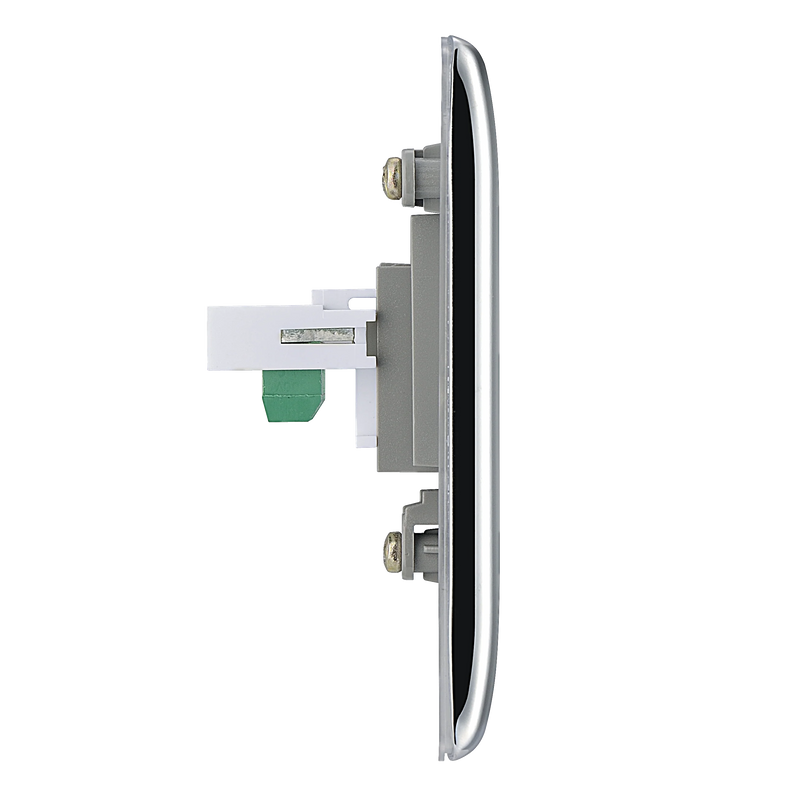 BG Electrical Nexus Metal Polished Chrome - Single, RJ11 telephone socket