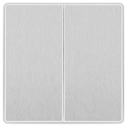 BG Electrical Evolve Brushed Steel - Double, 2 way switch, edge rocker