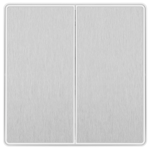 BG Electrical Evolve Brushed Steel - Double, 2 way switch, edge rocker
