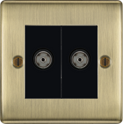BG Electrical Nexus Metal Antique Brass - Double isolated, co-axial
