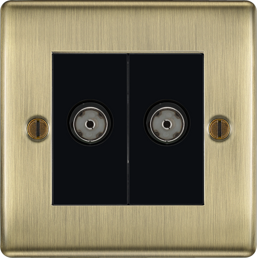 BG Electrical Nexus Metal Antique Brass - Double isolated, co-axial