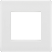 BG Electrical Euro Module - 2 module - square