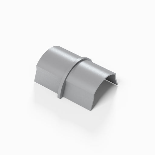 D-Line Trunking - 50x25mm Aluminium-Effect Smooth-Fit Connector