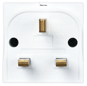 Masterplug Basic - 2 Sockets, 13A, White