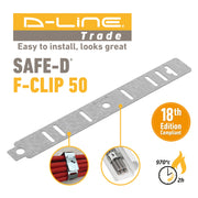 D-Line Fire Clip - Safe-D F-Clip 50 (Pack of 50)