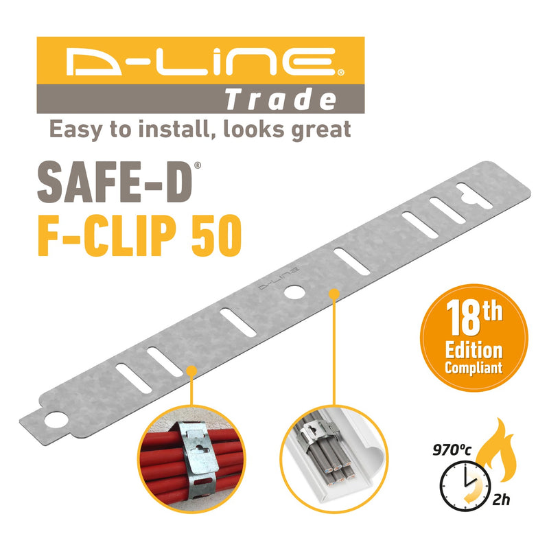 D-Line Fire Clip - Safe-D F-Clip 50 (Pack of 50)