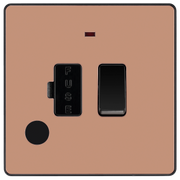 BG Electrical Evolve Polished Copper - Switched and fused with indicator