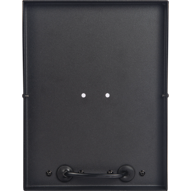 Luceco Azurar Coach Lantern - Exterior Decorative Wall Glass Lanten Twin IP44 E27 Lamp included Black