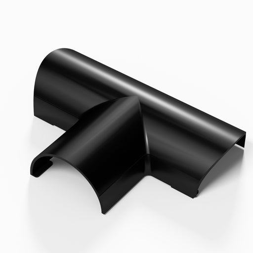 D-Line Trunking - 30x15mm Black Equal Tee