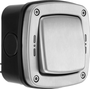 BG Electrical Weatherproof Decorative - Single, 2 way, IP66
