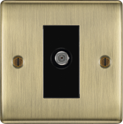BG Electrical Nexus Metal Antique Brass - Single satellite