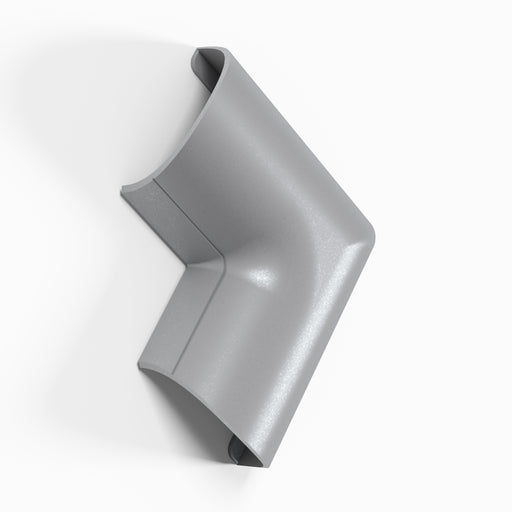 D-Line Trunking - 30x15mm Aluminium-Effect Door Top Bend