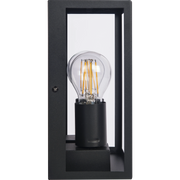 Luceco Azurar Coach Lantern - Exterior Decorative Wall Glass Lanten Twin IP44 E27 Lamp included Black