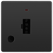 BG Electrical Evolve Black Chrome - Unswitched and fused