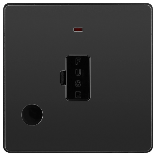 BG Electrical Evolve Black Chrome - Unswitched and fused