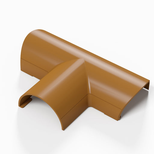 D-Line Trunking - 30x15mm Oak-Effect Equal Tee