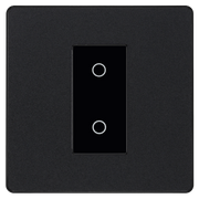 BG Electrical Evolve Matt Black - Single, 2 way touch, 200W, secondary