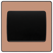 BG Electrical Evolve Polished Copper - Single, 2 way switch, wide rocker