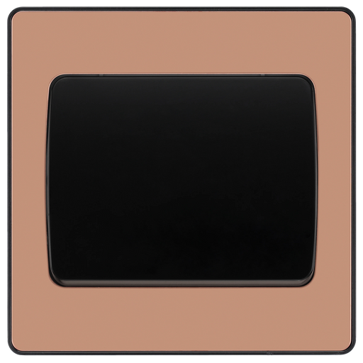 BG Electrical Evolve Polished Copper - Single, 2 way switch, wide rocker