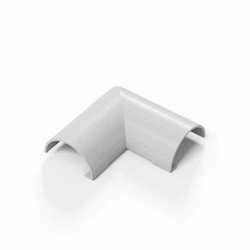 D-Line Trunking - 20x10mm White Flat Bend
