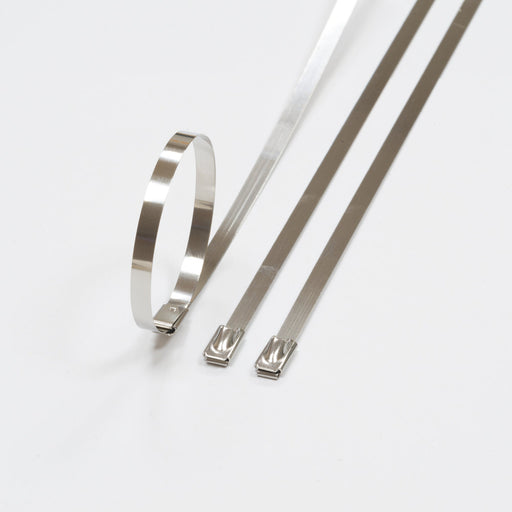 D-Line Fire Clip - Stainless Steel Cable Tie. 360mm x 4.5mm - Pack of 100