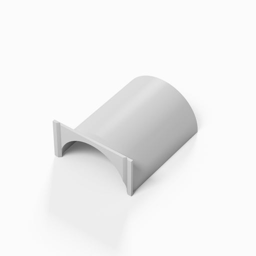 D-Line Trunking - 30x15mm White Clip-Over Flat Adaptor